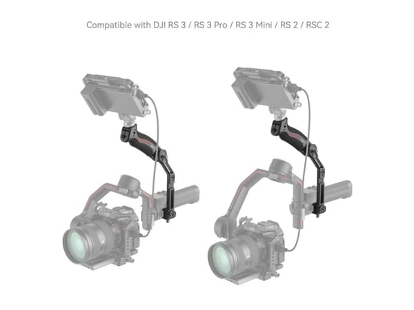 SmallRig 3028C, Kamerahandtag, Svart, Röd, Gjuten aluminium, Silikon, 1/4, 3/8", DJI RS 2 / DJI RSC 2 / DJI RS 3 / DJI RS 3 Pro / DJI RS 3 Mini / DJI