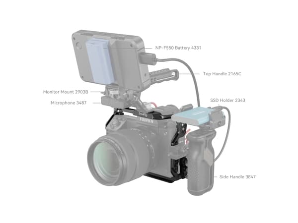 SmallRig 4201, 182 mm, 187 mm, 80 mm, 367 g, 184 mm, 178 mm