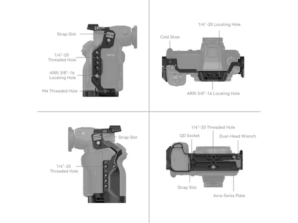 SmallRig 4201, 182 mm, 187 mm, 80 mm, 367 g, 184 mm, 178 mm