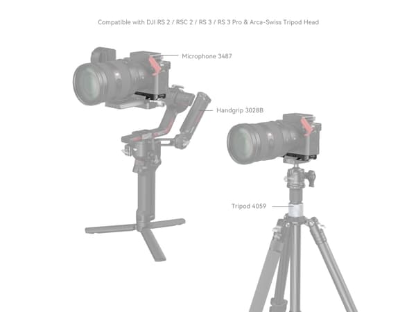SmallRig 4438, Asennuslevy, Musta, Ruostumaton teräs, Alumiini, 1/4-20", Sony Alpha 7C II Sony Alpha 7CR, 124,9 mm