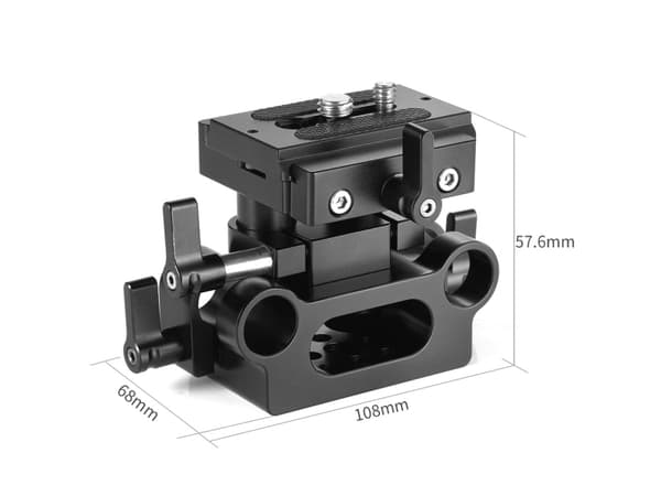 SmallRig DBC2272B, Skinneplate, Sort, Aluminium, 1/4-20, 3/8-16", Sony A6000/A6300/A6400/A6500/A7/A7II/A7SII/A7RII/A9/A7III/A7RIII Panasonic..., 1088