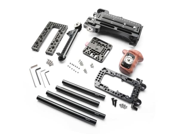 SmallRig 2045C, monteringsplate, svart, aluminium, skum, tre, 2,24 kg, 70 mm, 145 mm
