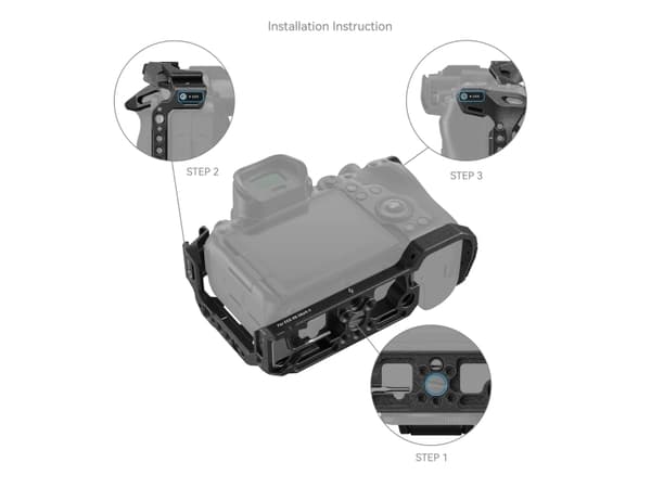 SmallRig "Black Mamba", 153 mm, 114,5 mm, 73,9 mm, 158 g, 184 mm, 130 mm