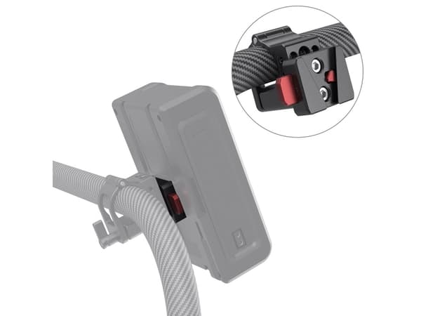 SmallRig MD2801B, Quick release mount, Black, Aluminium, 1/4-20", 1 x Female V-Dock 1 x Male V-Lock 1 x Spanner, 52 mm