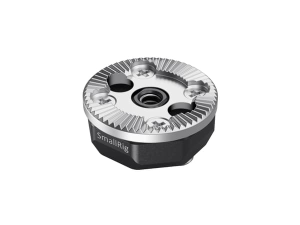 SmallRig SAP2804, Handhjulsadapter, Svart, Silver, Gjuten aluminium, 1/4-20", BMPCC 4k/6k, 31,8 mm