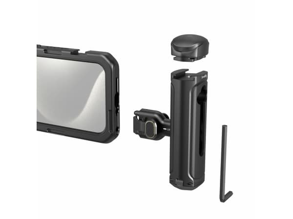 SmallRig 4398, Camera grip stand, Black, Aluminium, Plastic, Silicone, Apple, iPhone 15 Pro, 266 g