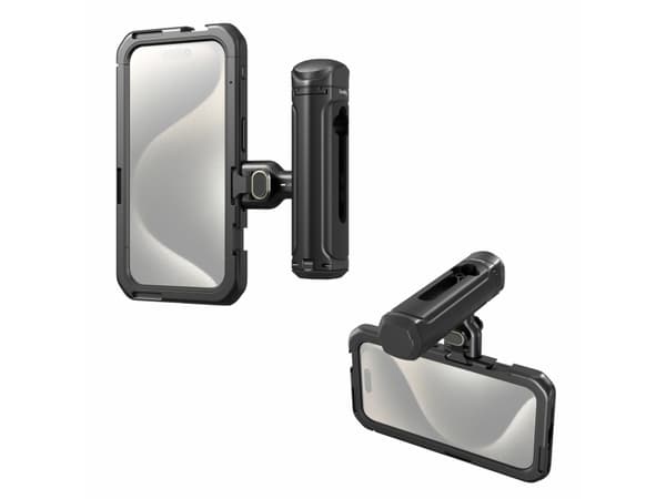 SmallRig 4398, Camera grip stand, Black, Aluminium, Plastic, Silicone, Apple, iPhone 15 Pro, 266 g