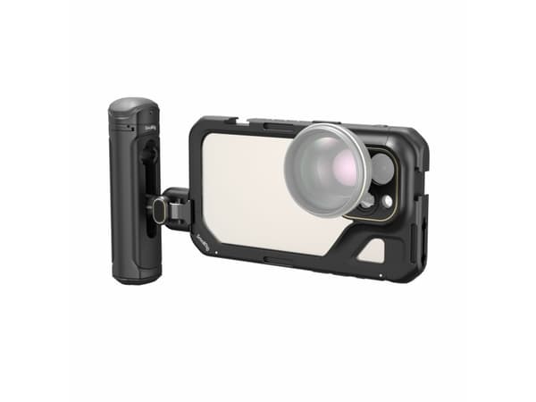 SmallRig 4398, Camera grip stand, Black, Aluminium, Plastic, Silicone, Apple, iPhone 15 Pro, 266 g
