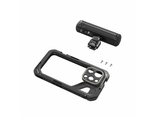 SmallRig 4398, Camera grip stand, Black, Aluminium, Plastic, Silicone, Apple, iPhone 15 Pro, 266 g