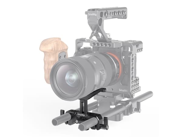 SmallRig BSL2680, Lens support, Black, Aluminium, 1 x Lens Support, Support for 15mm LWS Rods, 85.5 mm