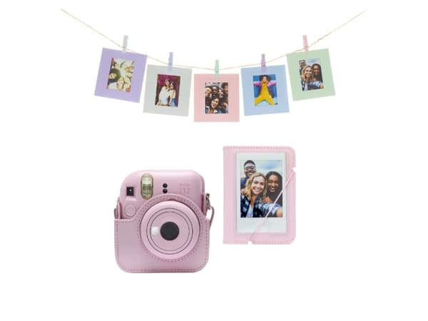 INSTAX Mini 12 Accessory Kit. Blossom Pink