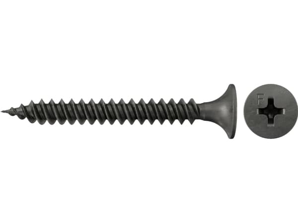 Fischer 665089, Skruv, Metall, Gipsvägg, Metall, Gipsskivor, PH (Phillips), PH2, Svart