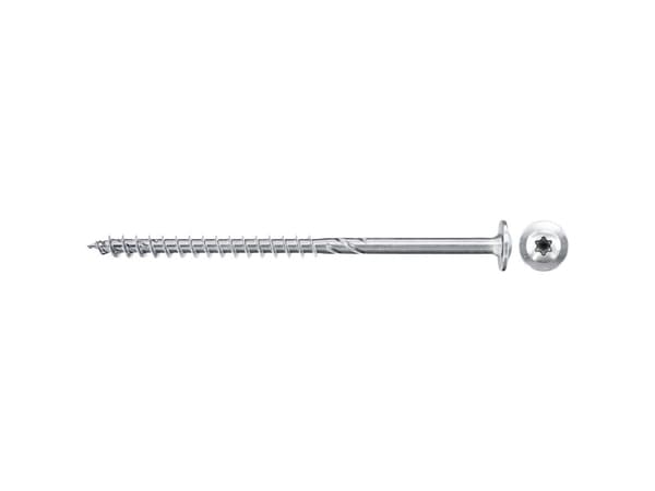 Fischer 561800 PowerFast II Tallerkenskruer 6 mm 180 mm Indvendig multitand Stål Galvaniseret 100 stk