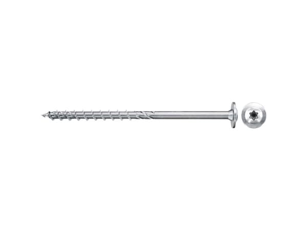 Fischer 561790 PowerFast II Tallerkenskruer 5 mm 60 mm Indvendig multitand Stål Galvaniseret 200 stk