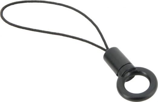 Mobilis - O-ring for skulderstropp - bløt - svart (en pakke 2)