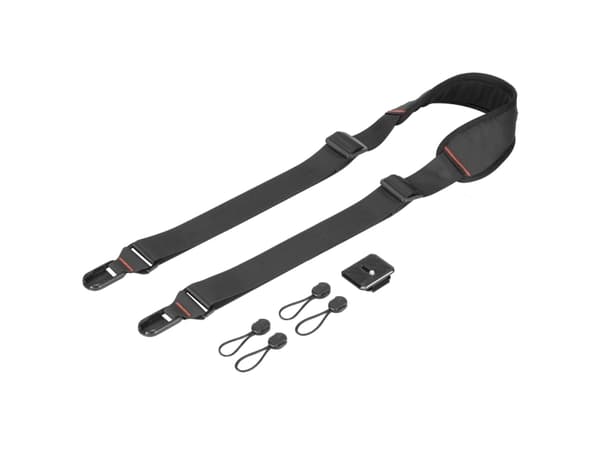 SmallRig 2428, Strap, Black, Aluminium, Foam, Polyester, 1 x camera strap 1 x QR plate 2 x camera strap split ring 4 x Rapid Link connector 1 x hex s
