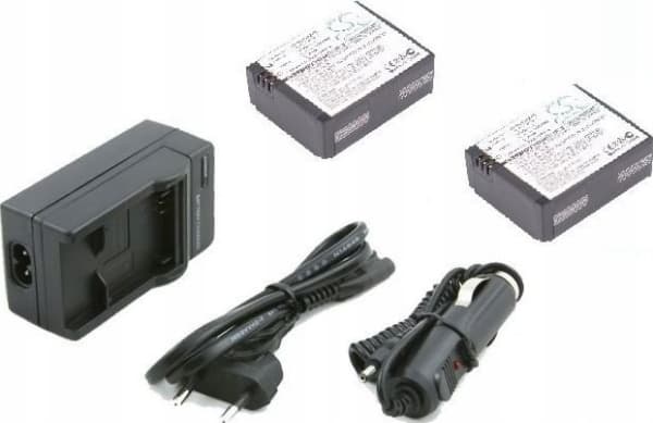 Xrec 2x BATTERI + LADER for GoPro Hero 3 3+