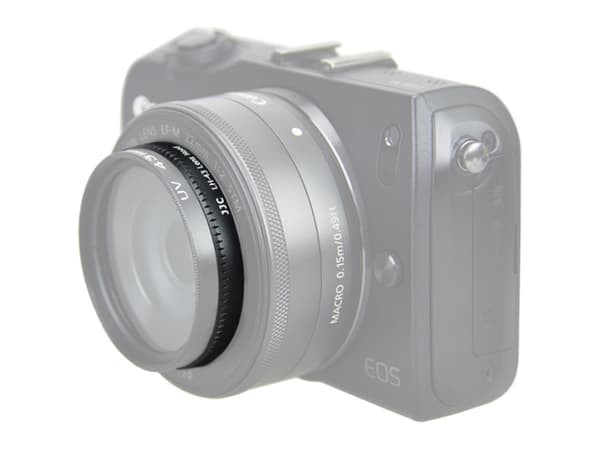 JJC LH-43, Canon EW-43, E-bajonett, Svart, Gjuten aluminium, 10 g, 46 mm