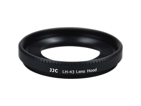 JJC LH-43, Canon EW-43, E-kiinnitys, Musta, Alumiini, 10 g, 46 mm