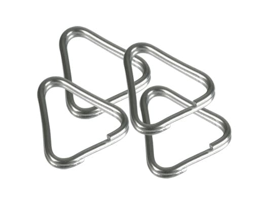B.I.G. 4430199, Triangelformade remfästen, Metallisk, 4 styck