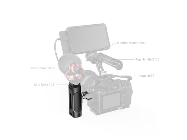 SmallRig 4816, Håndtak, Sort, Akrylonitril-butadien-styren (ABS), Aluminium, Plast, Silikon, Rustfritt stål, 6 kg, 1/4-20", M2.5
