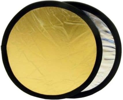 Lastolite - Sammenfoldbar reflektor - sølv/gull - Ø50 cm