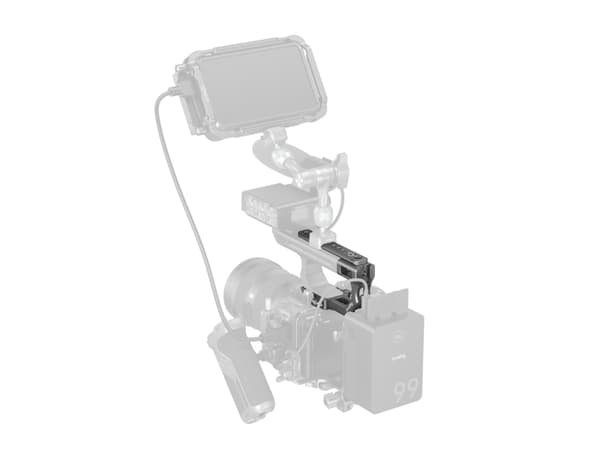 SmallRig 4830, Monteringsplate, Sort, Aluminium, Silikon, Rustfritt stål, 1/4-20, 3/8-16", Sony FX3 / FX30 XLR Handle, 124,8 mm
