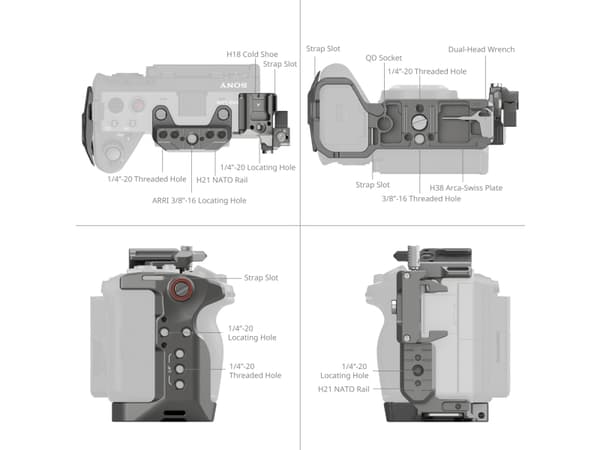 SmallRig 4771 HawkLock Quick Release Advanced Cage Kit for Sony FX3 / FX30