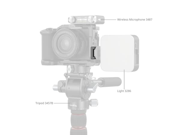 SmallRig 5032, Blixtskofäste, Svart, Gjuten aluminium, Silikon, 1/4-20", Cold Shoe Mount Support x 2, 1/4"-20 Screw x 2, Allen Wrench x 2, 25 mm