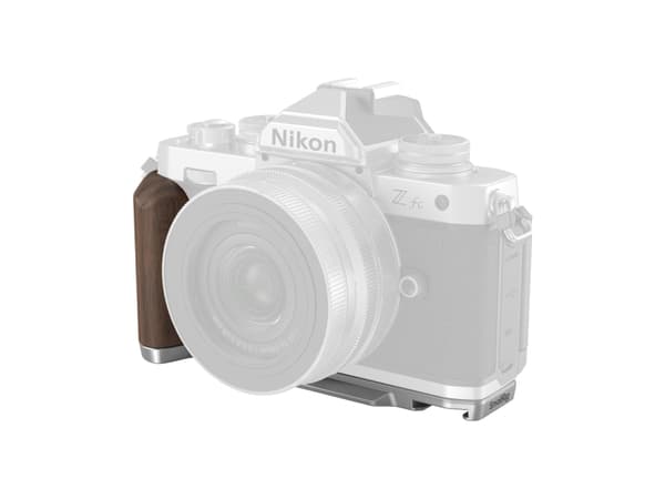 SmallRig 4803, Digital camera hand grip, Nikon, Z fc, Silver, Wood, Aluminium, Wood, 141 mm