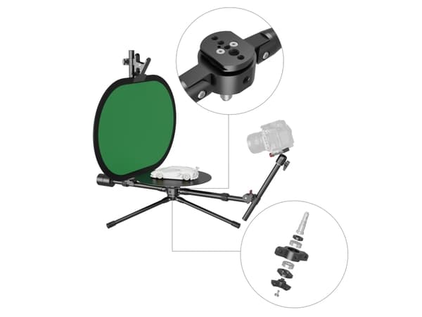 SmallRig 4807, Fotografi platespiller, Sort, Acrylonitrilbutadienstyren, Aluminium, Jern, 5 kg, 1/4-20, 3/8-16", 360°