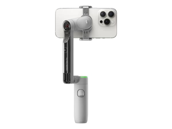 Insta360 Flow Pro, älypuhelimen kameran stabilointi, harmaa, 360°, -100 - 82°, -150 - 180°, 0,3 kg