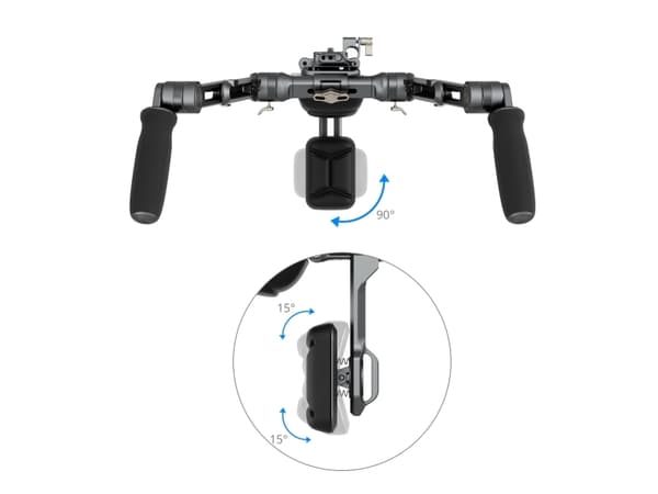 SmallRig SR007 Pro, Akrylonitril-butadien-styren (ABS), Aluminium, Skum, Polykarbonat (PC), Polyuretan (PU), Silikon,..., Sort, 416,5 mm, 416,5 mm, 2