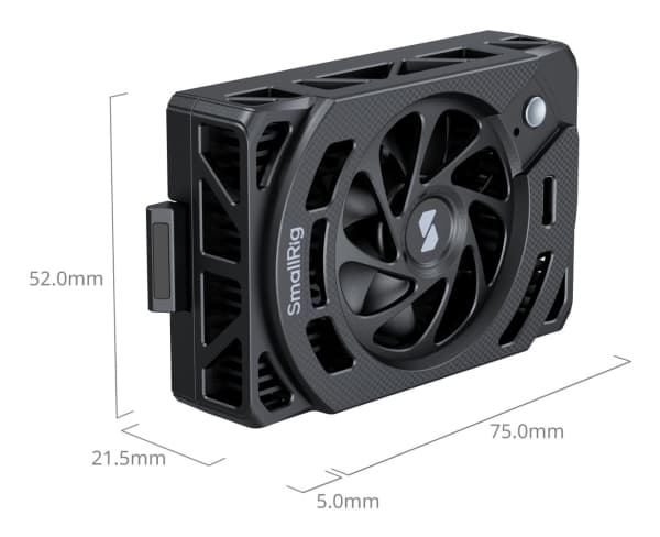 SmallRig 5152, Avkjølingsvifte, Sony, Sort, ZV-E1 / ZV-E10 II / ZV-E10 / ZV-1 / ZV-1F / Alpha 7 IV / Alpha 7S III / Alpha 7C / Alpha 7C II /..., 1 st