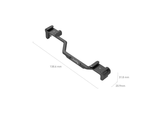 SmallRig 4339, Blixtskofäste, Svart, Gjuten aluminium, Rostfritt stål, Kina, Dual Cold Shoe Mount Plate x 1 Allen Wrench x 1, Sony A6700