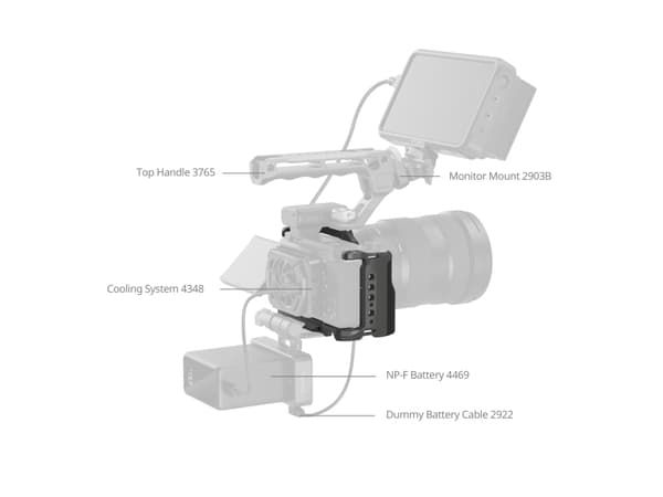 SmallRig 4949, 152,1 mm, 85,6 mm, 63,4 mm, 170 g, 180 mm, 129,5 mm