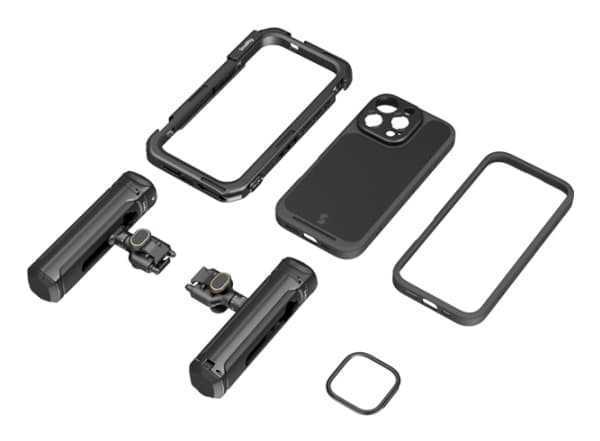 SmallRig 5005, Smartphonefodral, Svart, Aluminium, Läder, Polykarbonat (PC), Silikon, Termoplastisk polyuretan (TPU), Apple, iPhone 16 Pro Max, 441 g