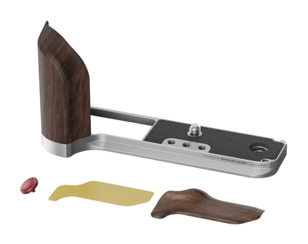 SmallRig 5265 L-Shape Mount Plate with Wooden Handle for FUJIFILM GFX100RF Sidabrinis