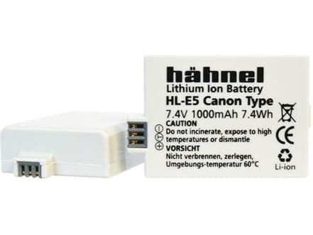 Hahnel HL-E5 Canon akku, 7.4V, 1000mAh, korvaava akku, vaihtokappale