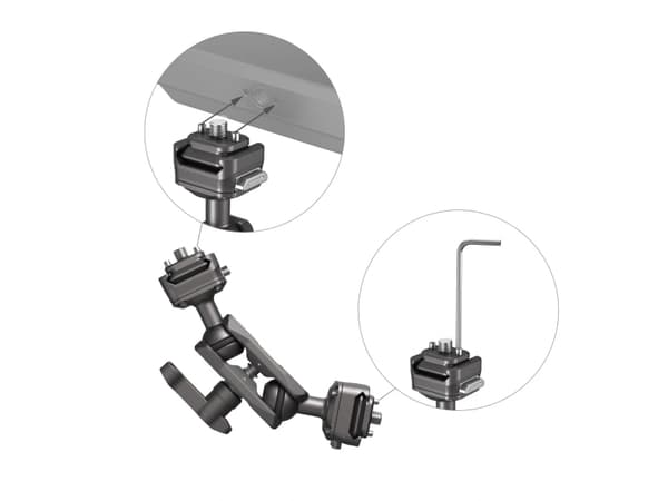 SmallRig 4488, Grey, Aluminium, Stainless steel, 138 g, 128.7 mm, 42.5 mm, 32 mm