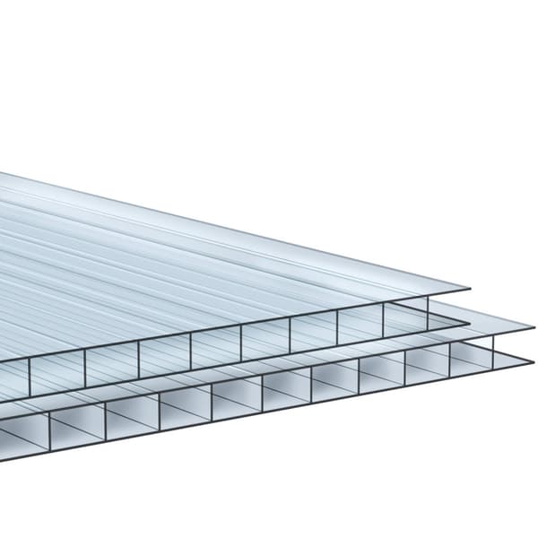10 polycarbonat termoplader, kan skæres - 121 x 60,5 x 0,4 cm