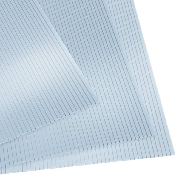 10 polycarbonat termoplader, kan skæres - 121 x 60,5 x 0,4 cm