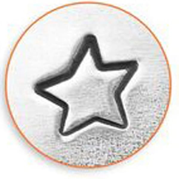 Prägelstämpel - stl. 3 mm - L: 65 mm - Stjärna