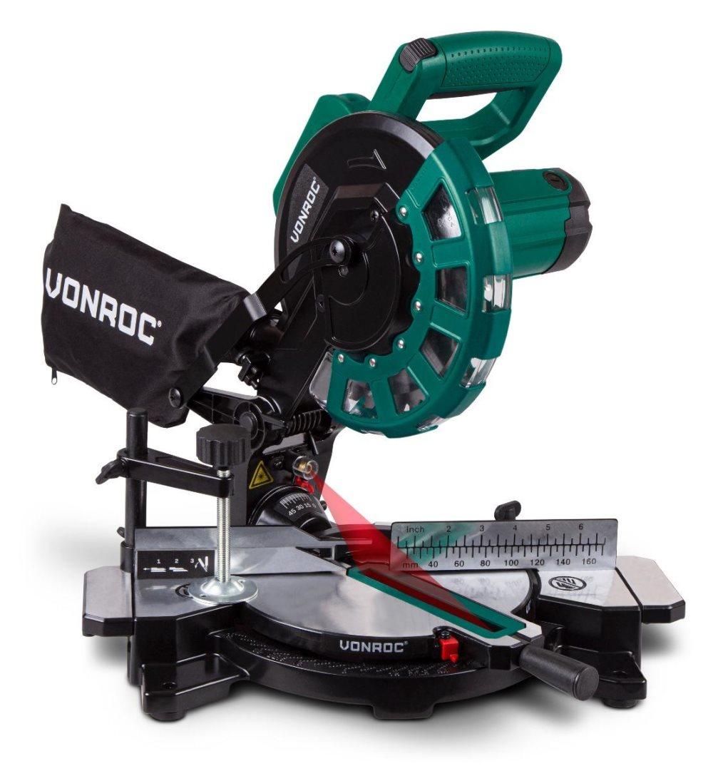 VONROC Kap- och Geringssåg 1700W - 216mm | Med laser