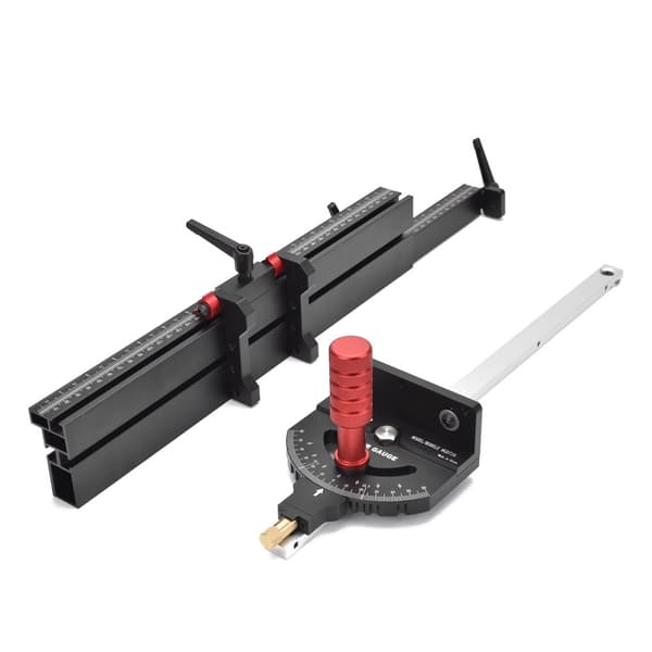 Træbearbejdnings miter gauge, præcisionsvinkelindstilling, forlænget hegnsstørrelse 400-765mm, holdbar aluminiumlegering.