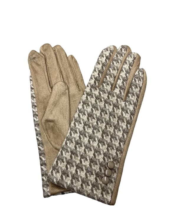 Oceane - Handske GT-707 Hundtand Beige One Size