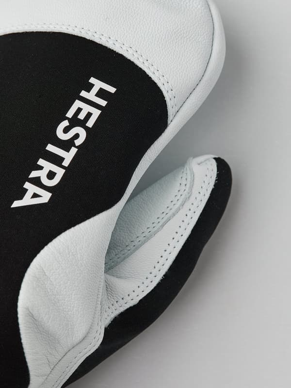 HESTRA WINDSTOPPER LEATHER MITT Black