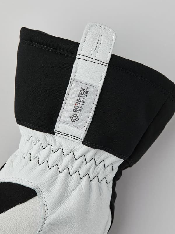 HESTRA WINDSTOPPER LEATHER MITT Black