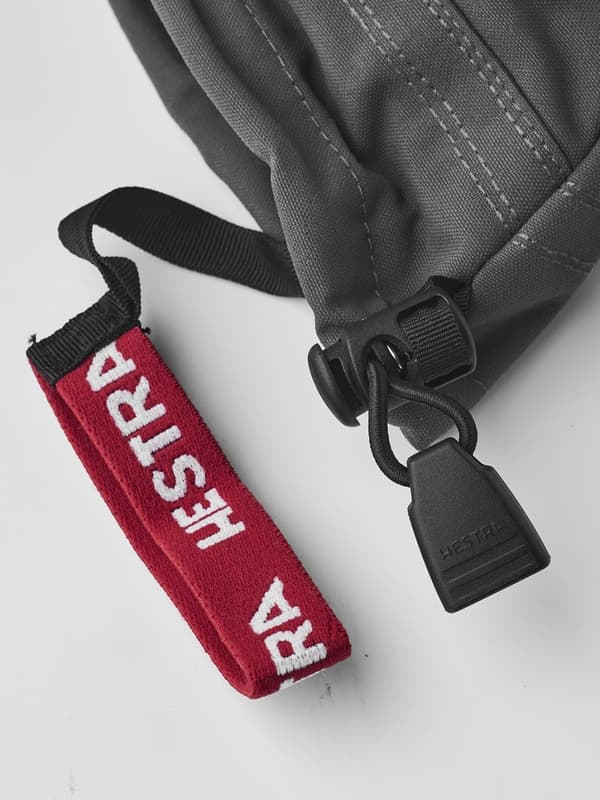 HESTRA ARMY LEATHER HELI SKI JR MITT Grey/Offwhite