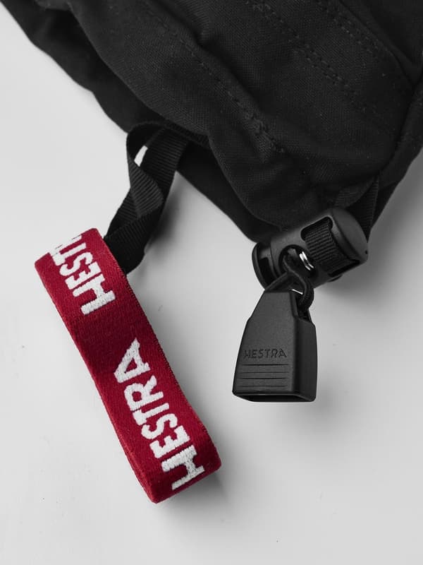 HESTRA ARMY LEATHER HELI SKI JR MITT Black/Offwhite